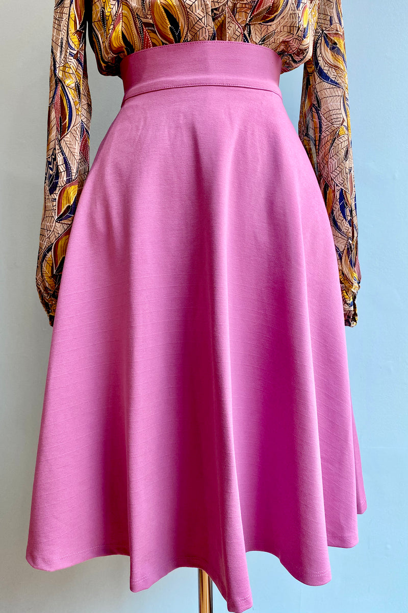 Orchid Ponte Charlotte Skirt by Retrolicious