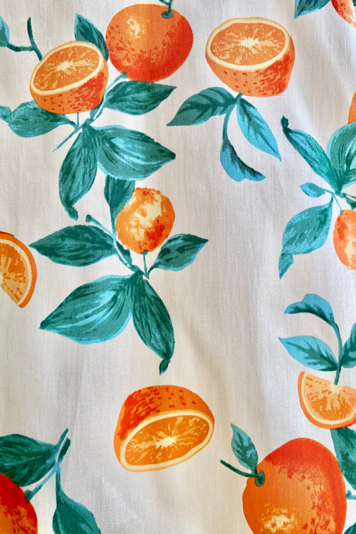 Oranges and Leaves Full Skirt by Eva Rose