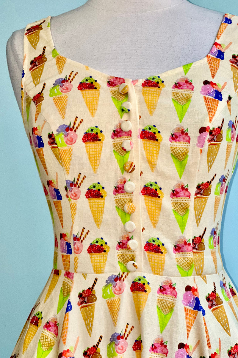 Ice Cream Cone Heidi Dress by Miss Lulo