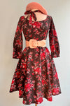 Romance Black Floral Jenni Dress by Heart of Haute