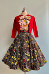 Fruit and Butterflies Bow Top by Retrolicious