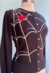 Final Sale In a Web Cardigan by Hell Bunny