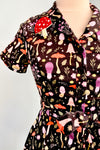 Mushroom Mini Shirtwaist Dress by Eva Rose