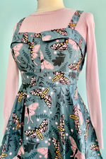 Mauve Nocturnal Moth Fold-Over Dress by Eva Rose