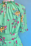 Final Sale Mint Adelina Flutter Sleeve Dress by Hell Bunny
