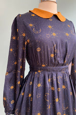 Navy Celestial Peter Pan Collar Dress by Tulip B.