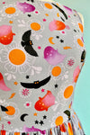 Colorful Ghosts and Owls Vintage Dress by Retrolicious