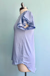 Periwinkle Blue Flutter Sleeve All Purpose Top