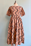 Blush Vine Twist Sydney Midi Dress by Mata Traders