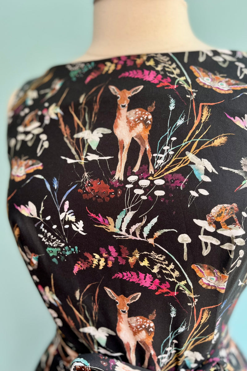Deer sales print dress