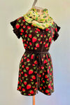 Final Sale Strawberry Knit Romper by Saint Geraldine