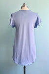 Periwinkle Blue Flutter Sleeve All Purpose Top