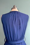 Blue Flounced Maxi Dress by Molly Bracken