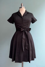 Black Shirtwaist Mini Dress by Eva Rose