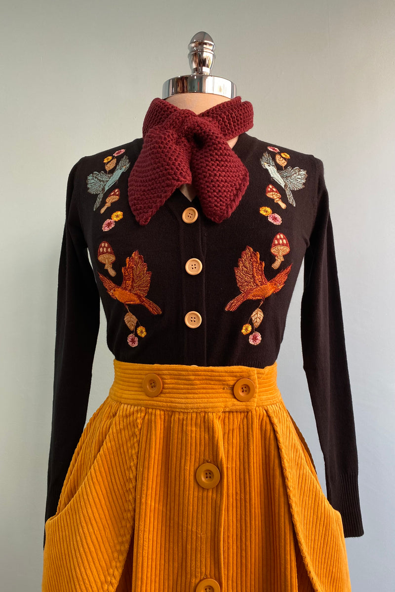 Black Ginny Woodland Cardigan by Voodoo Vixen