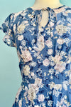 Floral Eyelet Chiffon Flutter Sleeve Dress by Voodoo Vixen