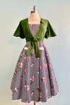 Pink Lemons and Navy Stripe Dress by Orchid Bloom