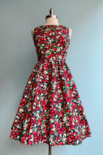 Cherries and Blossoms Vintage Dress by Retrolicious