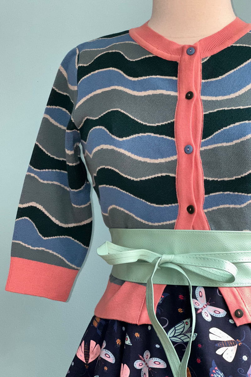 PALAVA カーディガン Vera Blue Waves Sサイズ 新品 PALAVA PALAVA カーディガン Vera Blue Waves Sサイズ 新品 PALAVA