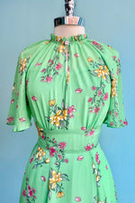 Final Sale Mint Adelina Flutter Sleeve Dress by Hell Bunny