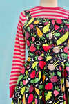 Veggie Fold-Over Dress by Eva Rose