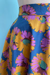 Mustard Large Floral Full Skirt by Tulip B.