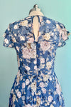 Floral Eyelet Chiffon Flutter Sleeve Dress by Voodoo Vixen