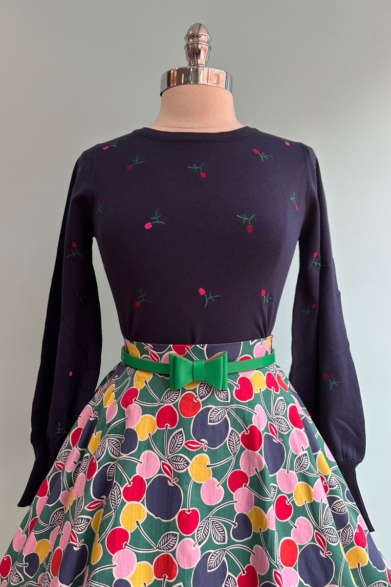 Winter Berry Bloom Stevie Sweater by Collectif