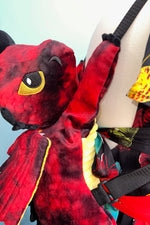 Red Dragon Stuffed Backpack