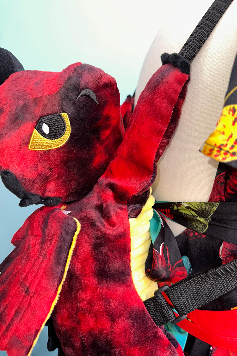 Red Dragon Stuffed Backpack