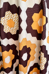 Honeycomb 60's Style Puff Sleeve Dress
