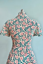 Pink Floral Short Sleeve Shirt Dress by Tulip B.