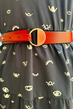 Gold Buckle Pull Through Belt in Multiple Colors