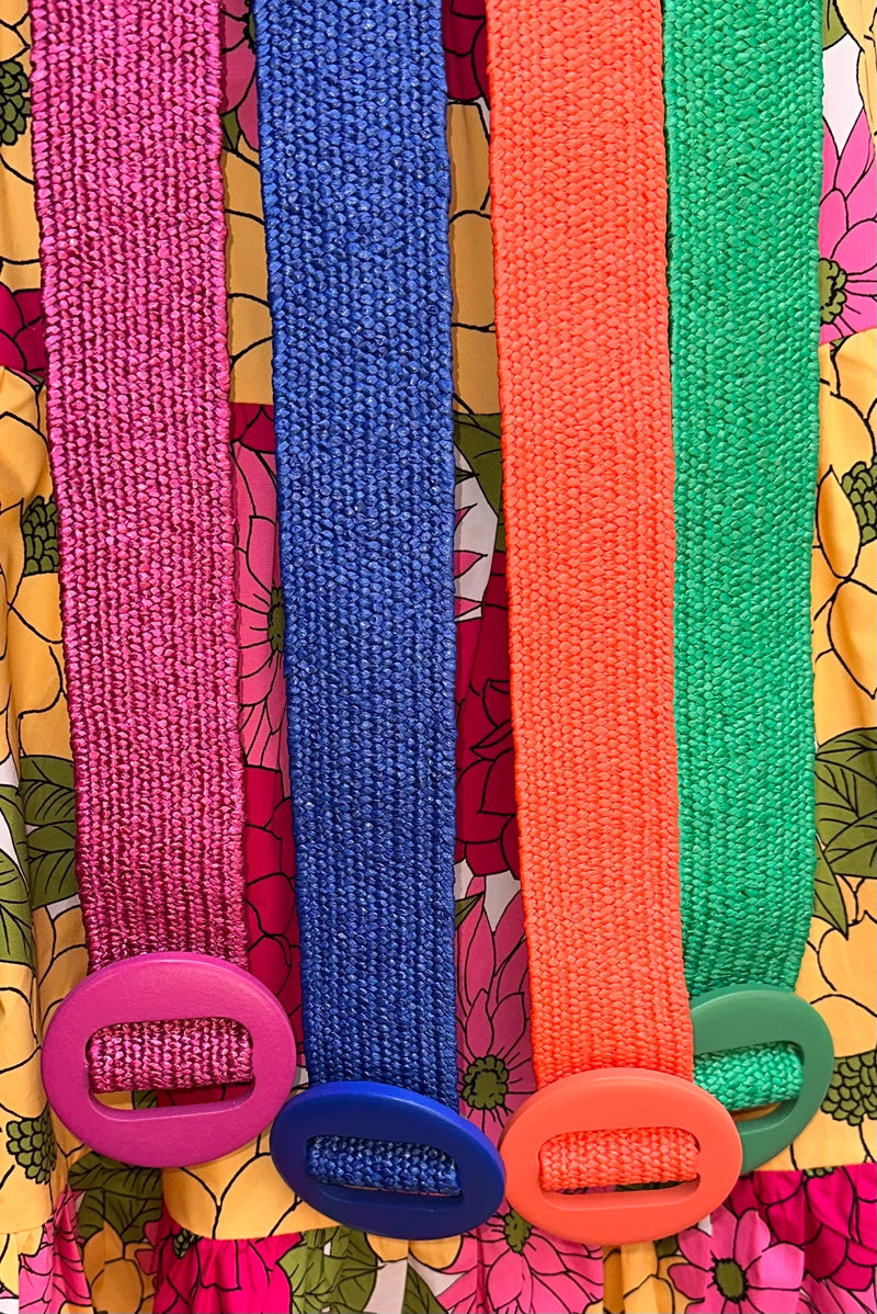 Stretch Straw Belt in Multiple Colors!