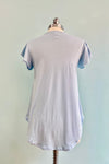 Light Blue Flutter Sleeve All Purpose Top