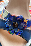 Blue Floral Daphne Sandals by Chelsea Crew