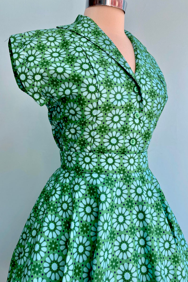 Happy Green Circle Skirt by Heart of Haute