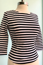 Black and White Twinnie Top by Collectif