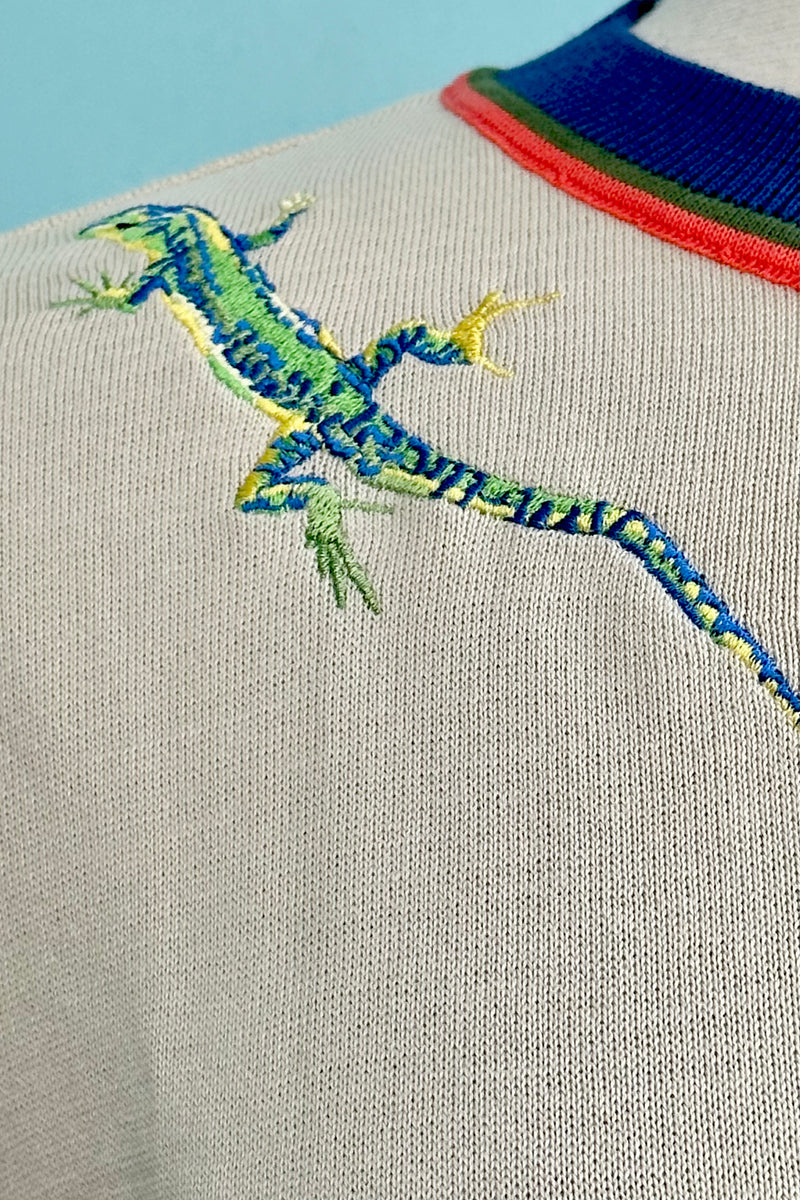 Vera - Green Fox Embroidered Cardigan, Palava