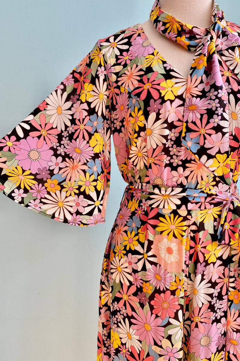FINAL SALE Nadine 60's Floral Jumpsuit by Hell Bunny