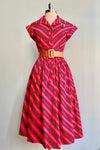 Berry Stripe Judy Dress by Collectif