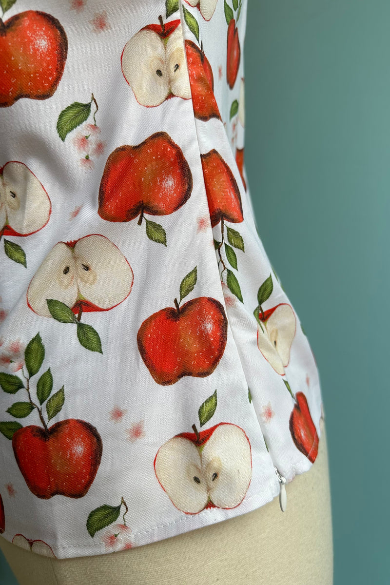 Apples Bow Top by Retrolicious