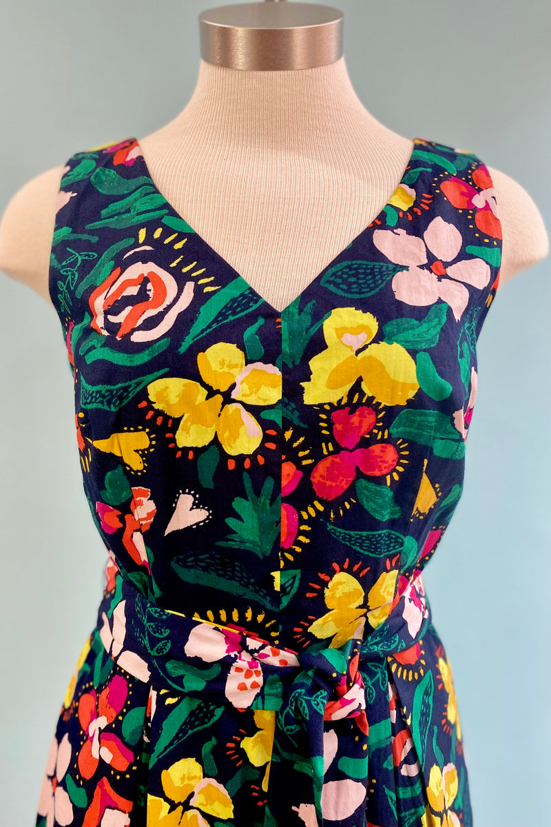 Folk Floral Margot Jumpsuit by Emily and Fin