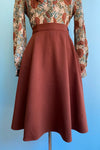 Ravenwood Skirt in Brown by Hell Bunny