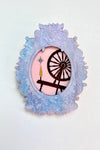 Spinning Wheel Sleeping Beauty Brooch by Daisy Jean