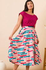 Painted Stripe Sandy Skirt by Emily and Fin