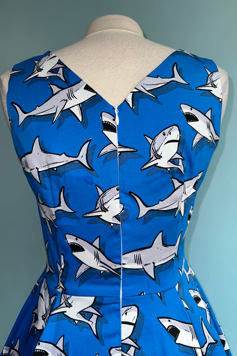 Sharks V-Neck Dress by Eva Rose