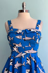 Sharks Fold-Over Dress by Eva Rose