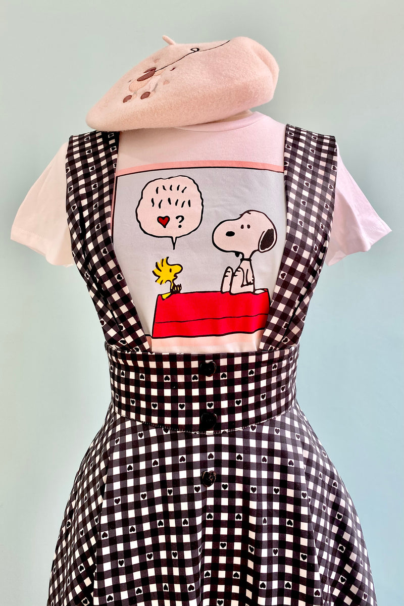 Love Talk Peanuts Fitted T-Shirt Top by Unique Vintage