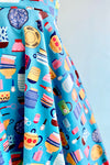 Blue Kitchen Fold-Over Dress by Eva Rose